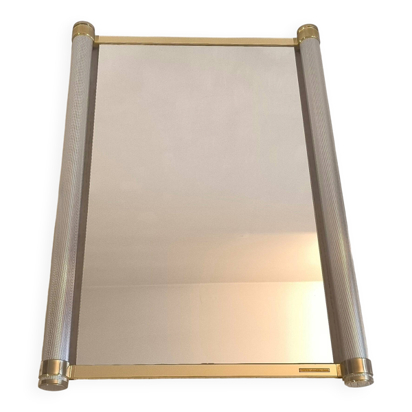 Pierre Vandel Paris - Très beau et rare grand miroir design 1970’s signé