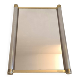 Pierre Vandel Paris - Very beautiful and rare large 1970s design mirror, signed