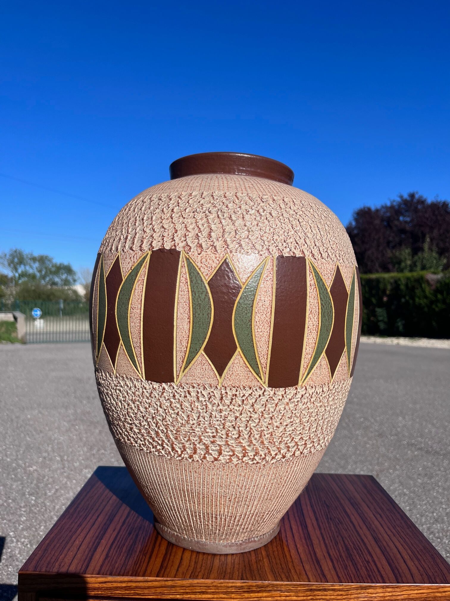 large ceramic vase 1950