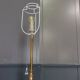French Baroque standing bronze floor lamp