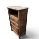 Meuble d’appoint vintage en chêne style rustique