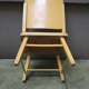 Children's chair in yellow wood