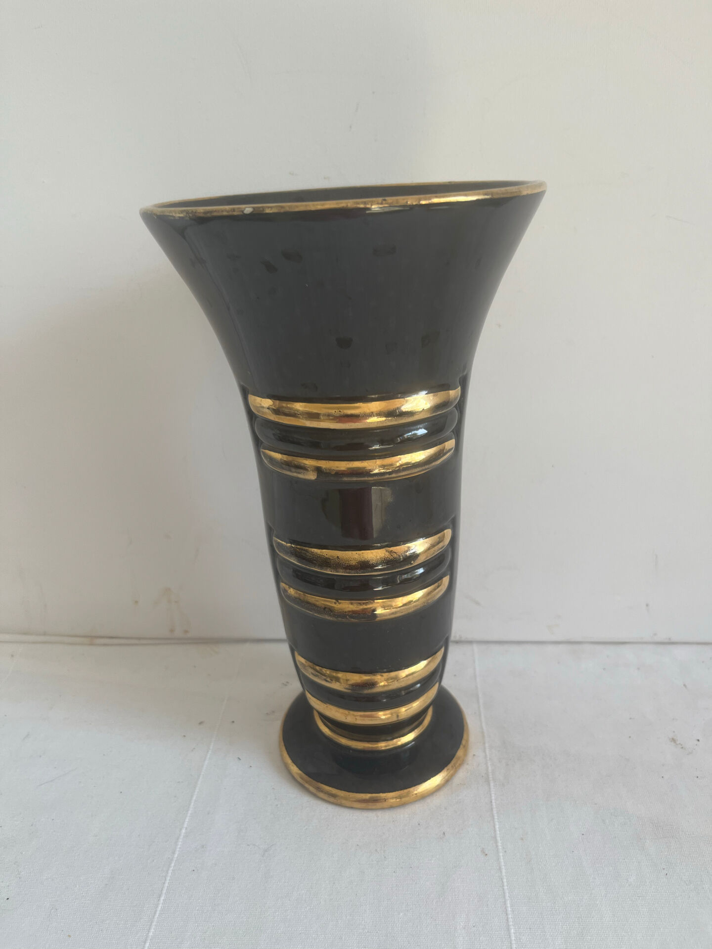 Vase Art déco Saint Clément signé B. Letalle