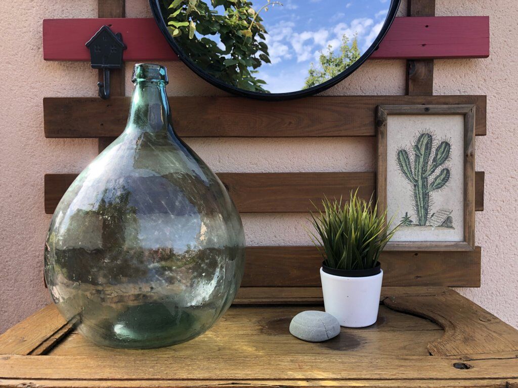 Demijohn 15 liters green