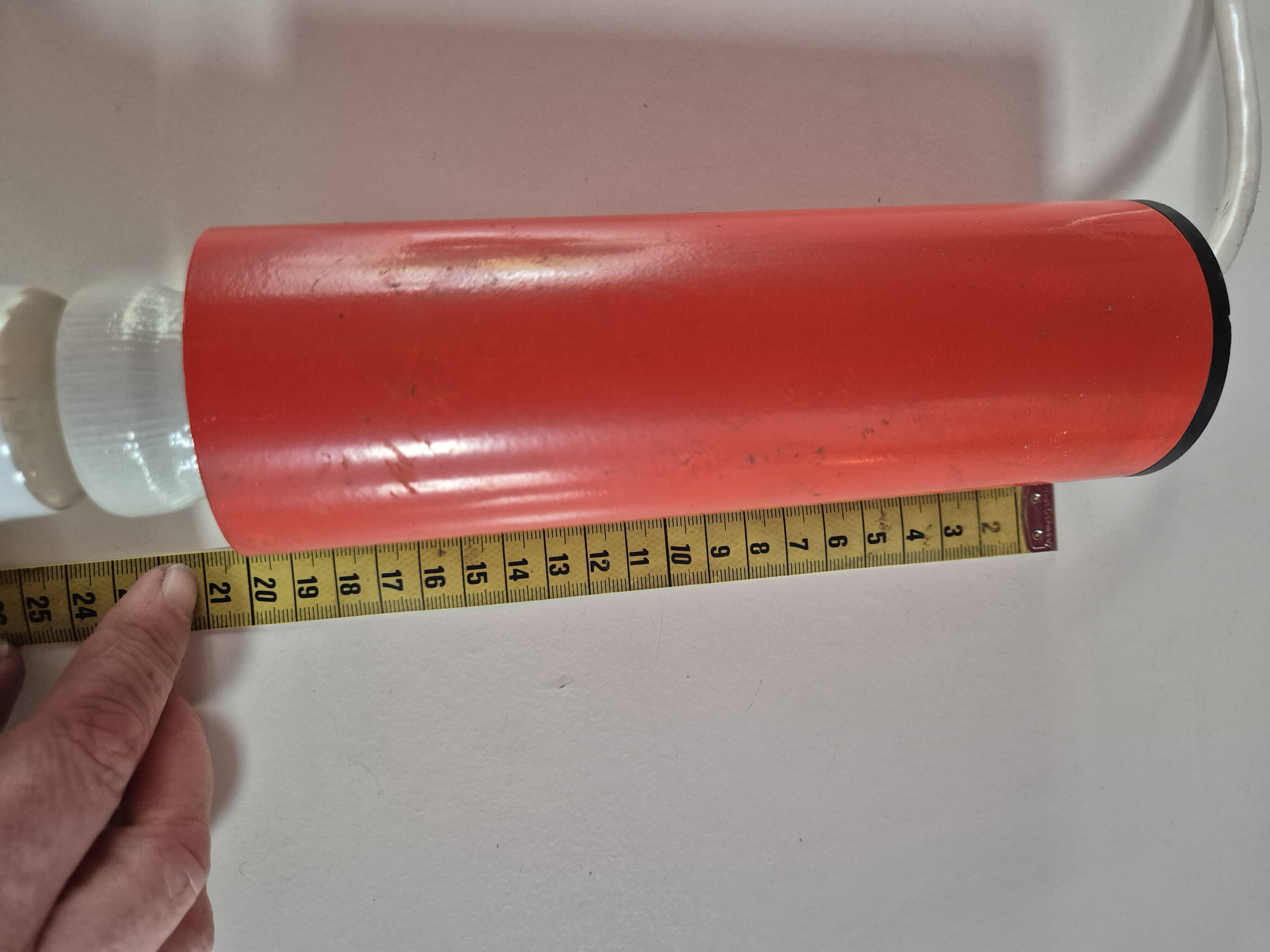 Suspension Tube Vintage Orange - 1970s Design - Space Age