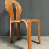 1980's wooden dining chairs.