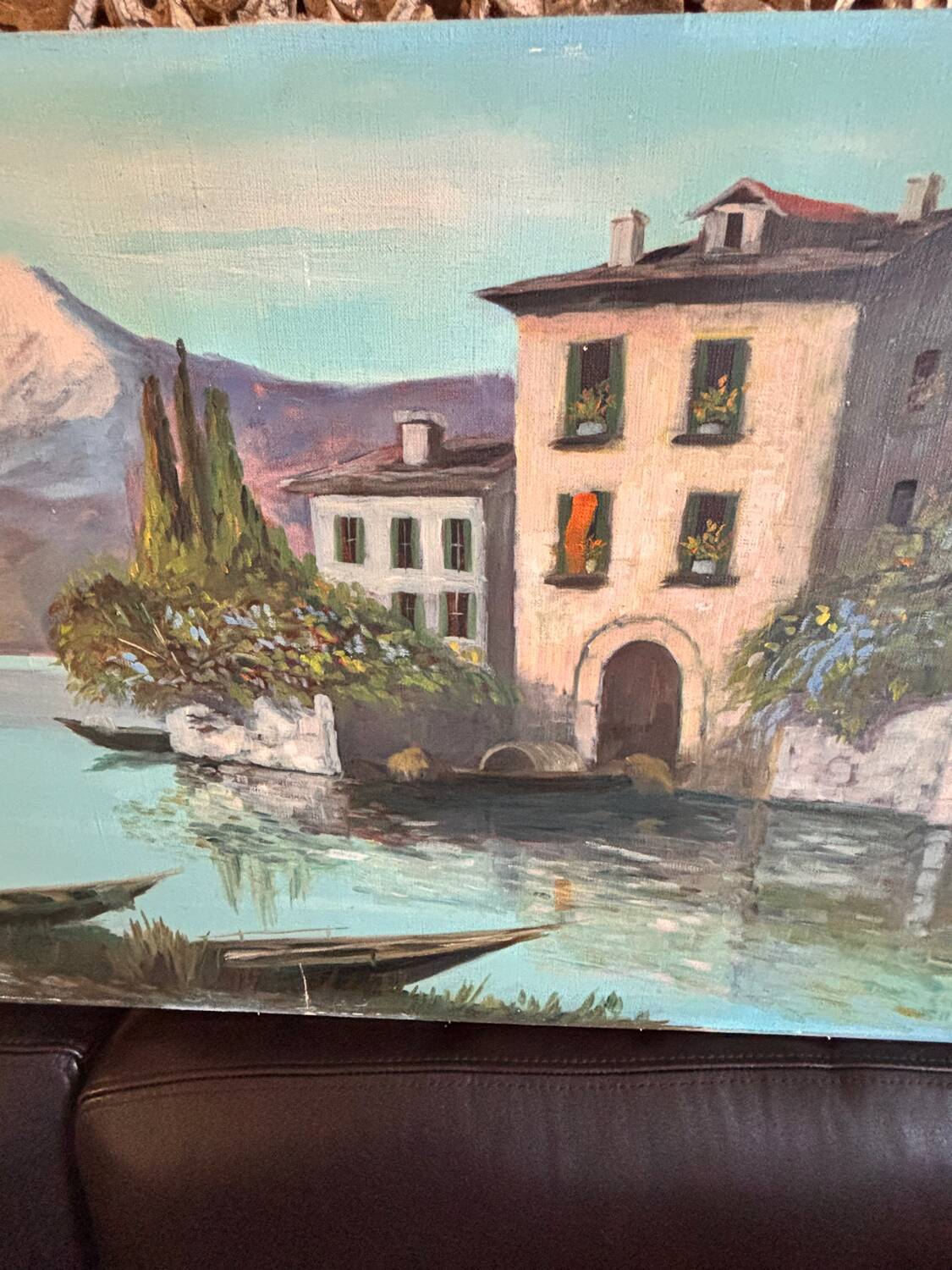 Large oil on canvas from the 20th century signed J. Beyly.