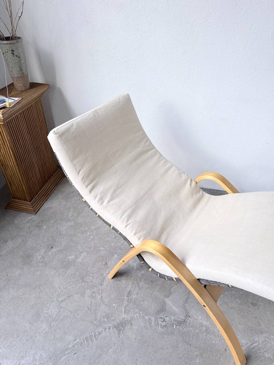 Transat hêtre bois courbé Ikea vintage Kim Samson