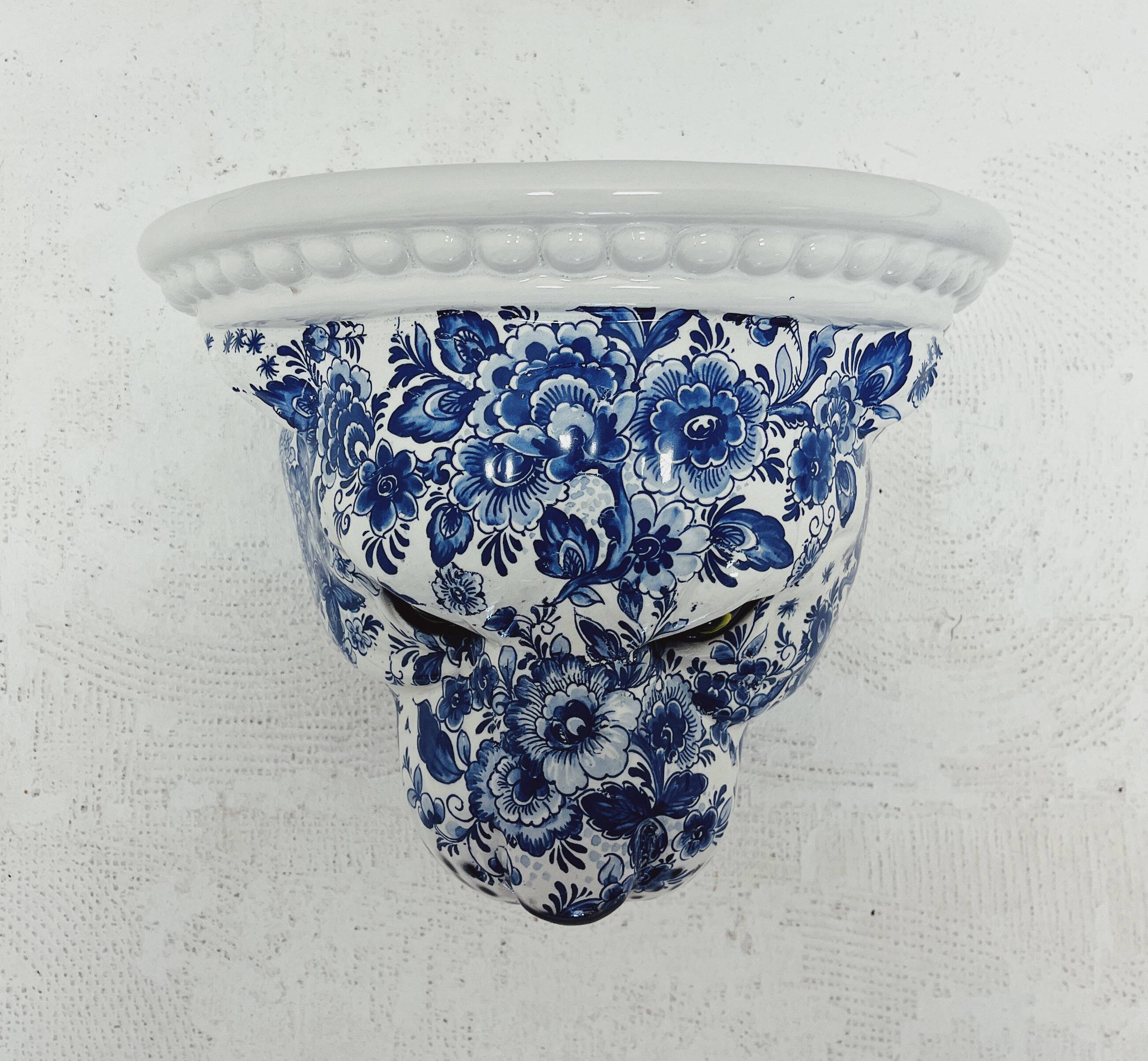 Panther Wall Shelve Ceramic Delft Blue