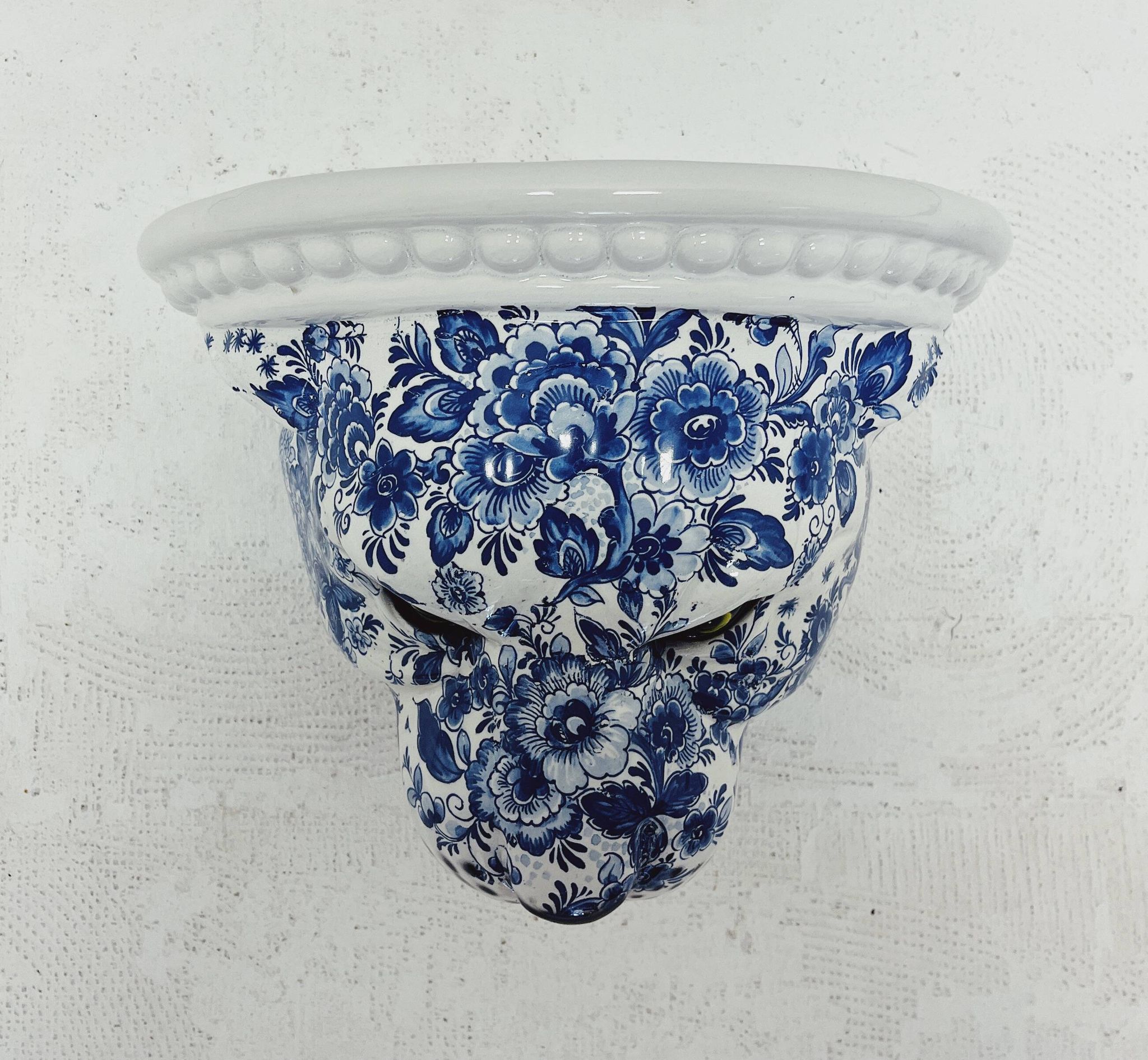 Étagère murale Panther en céramique bleu Delft