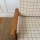 Modernist armchair in solid pine