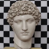 Greek head in waxed ivory plaster