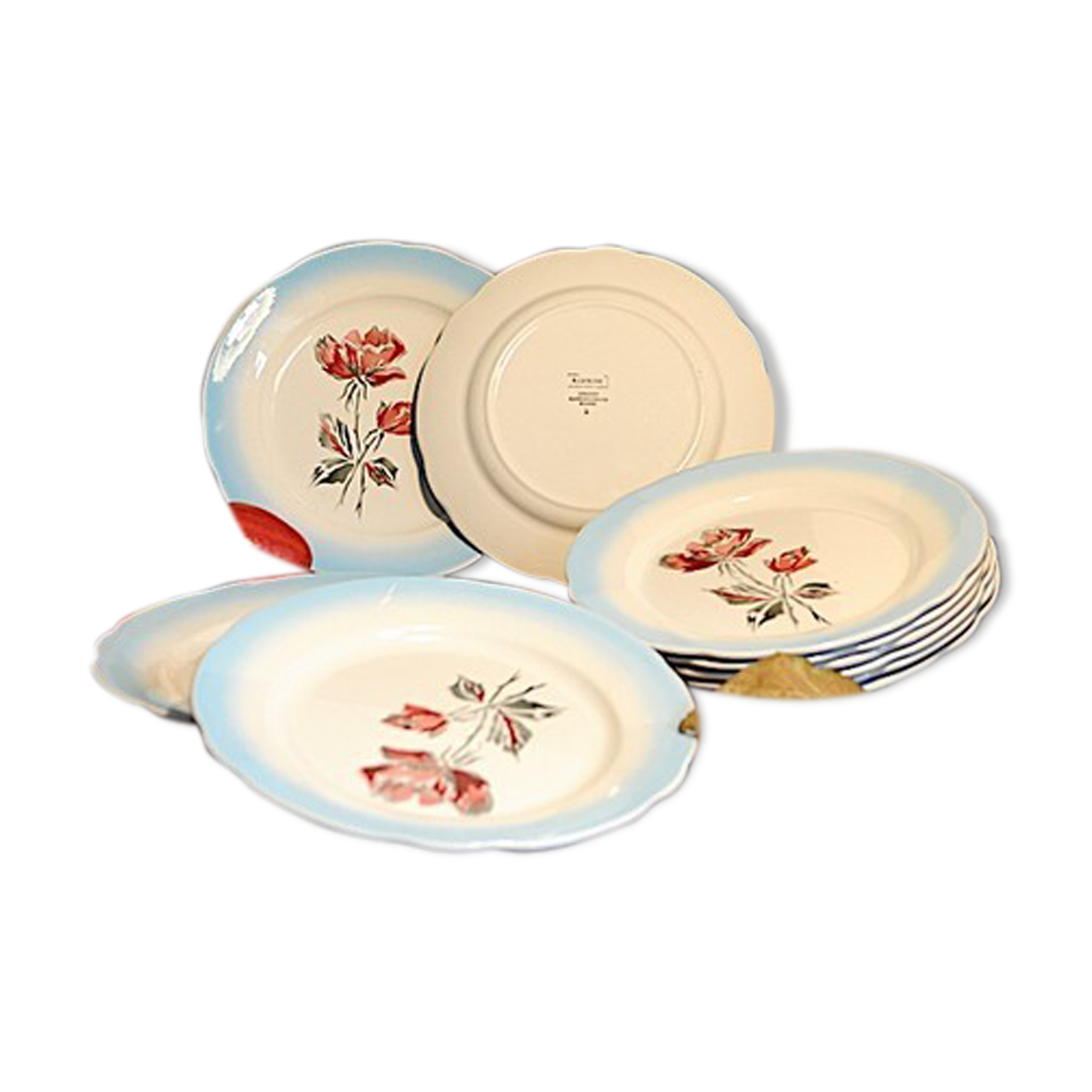 Lot plates Digoin Sarreguemines