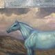 Tableau d'un cheval style naïf