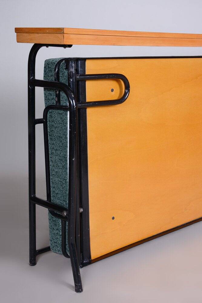 Brown & Blue Bauhaus Sofa, Czechia, 1930s