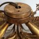 Gold metal wall lamp