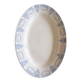 Oval ironstone dish from Moulin des Loups & Hamage, 'Colonial' model
