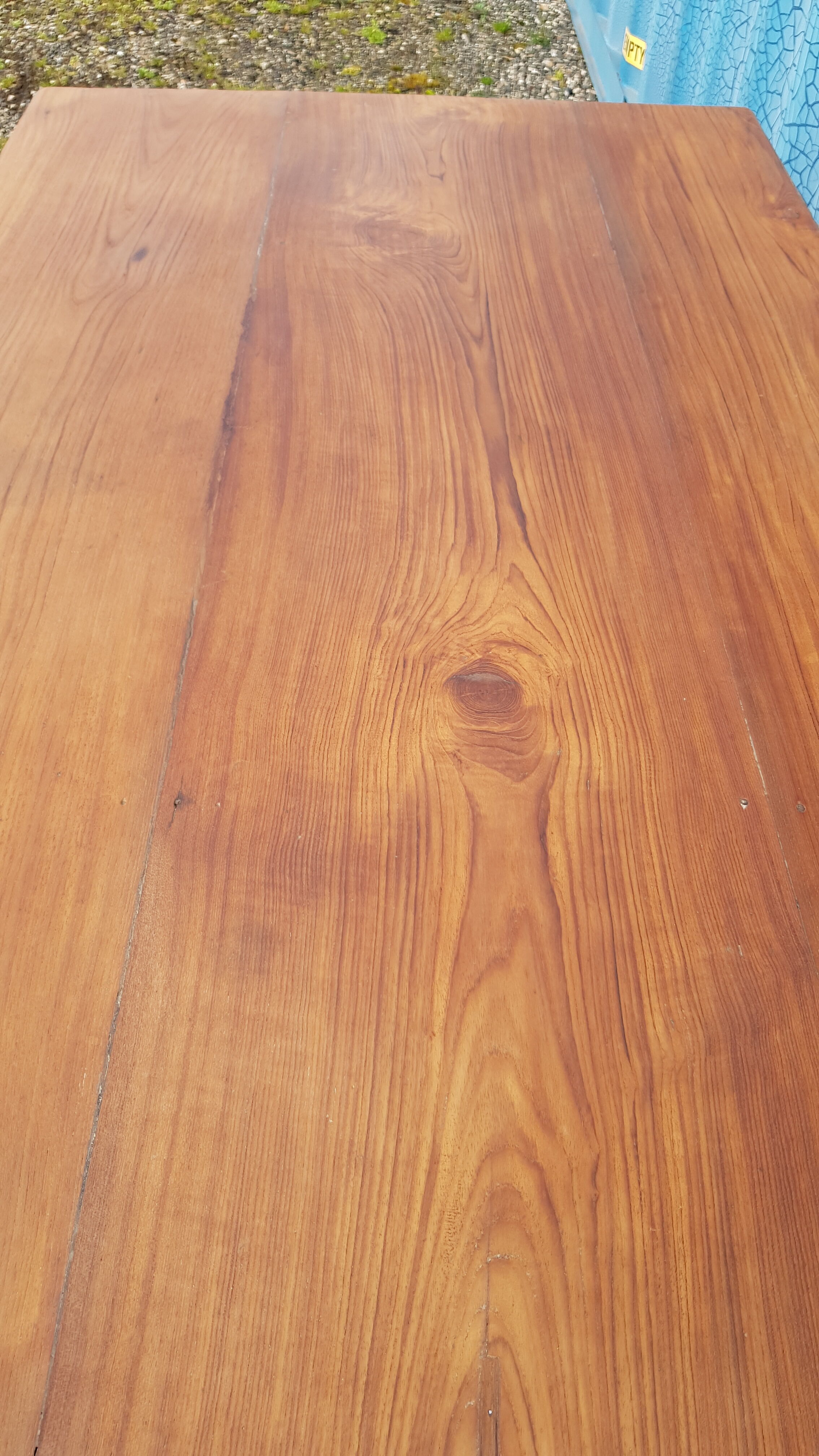 Old Burmese teak dining table