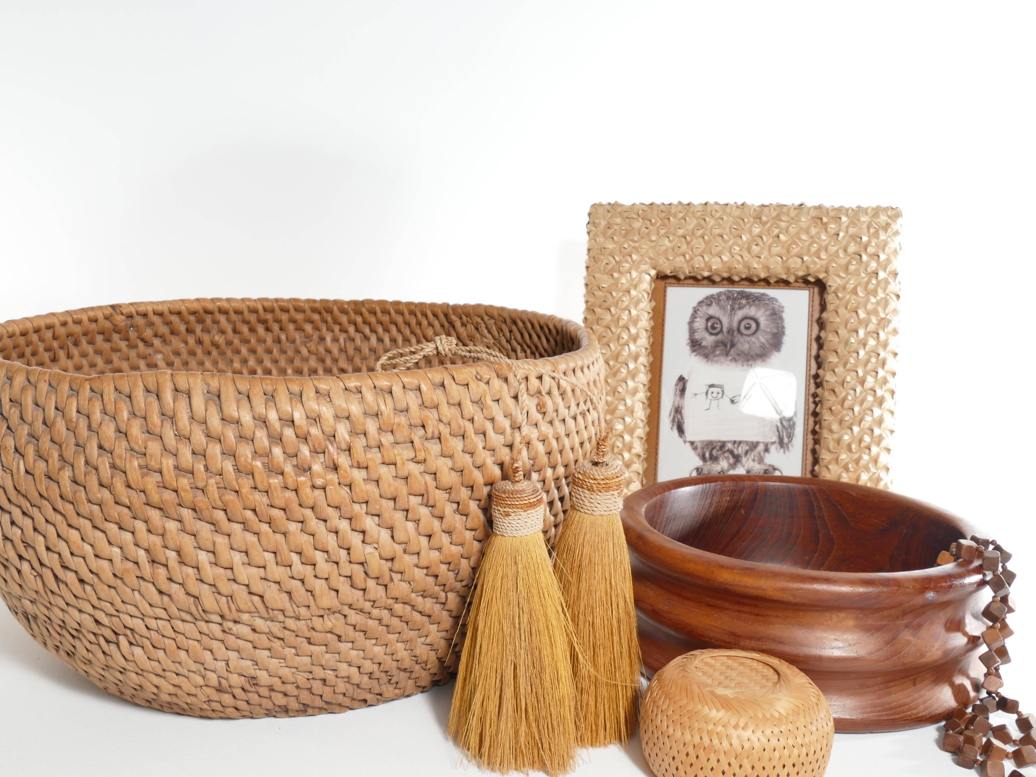 Swedish Folk Art Root Basket, Sweden 19th century