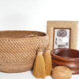 Swedish Folk Art Root Basket, Sweden 19th century