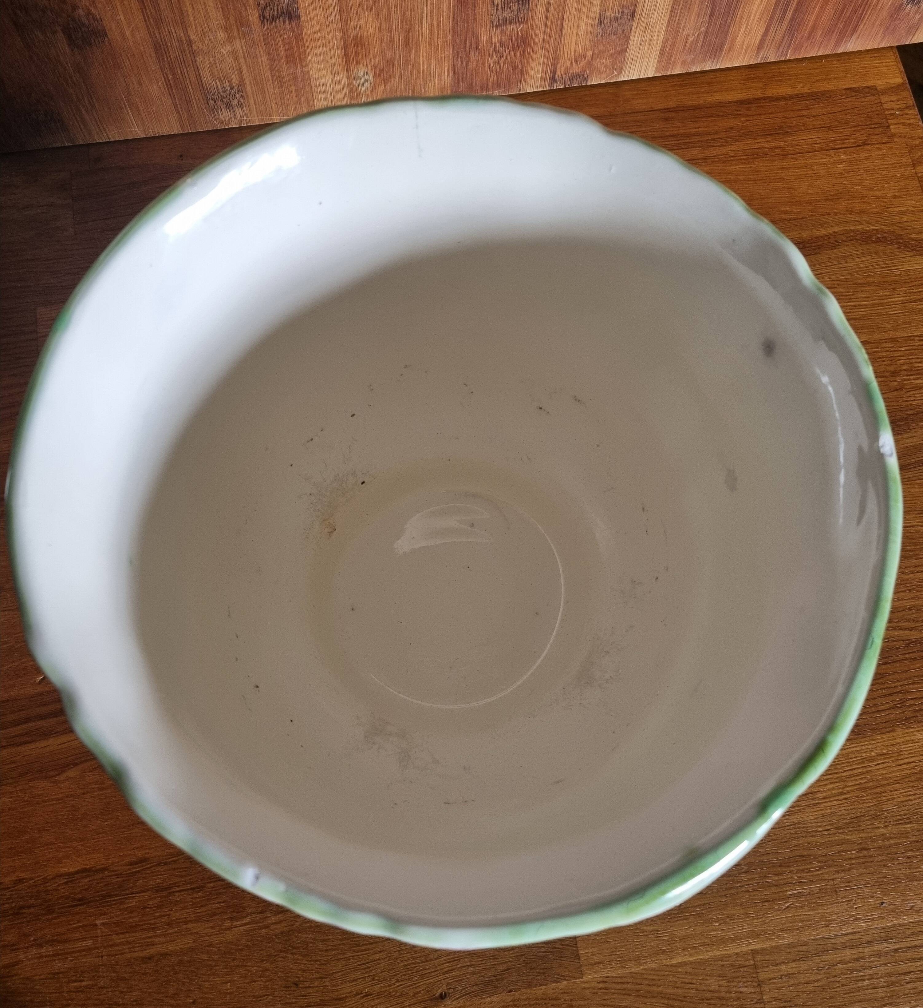 Antique planter Barbotine Longchamp Terre de Fer