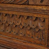 Banc antique en chêne sculpté style Renaissance
