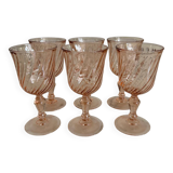 Set of 6 Rosaline wine glasses from Luminarc