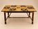 Dining table in stained rattan, bamboo and ceramic - audoux & minet
