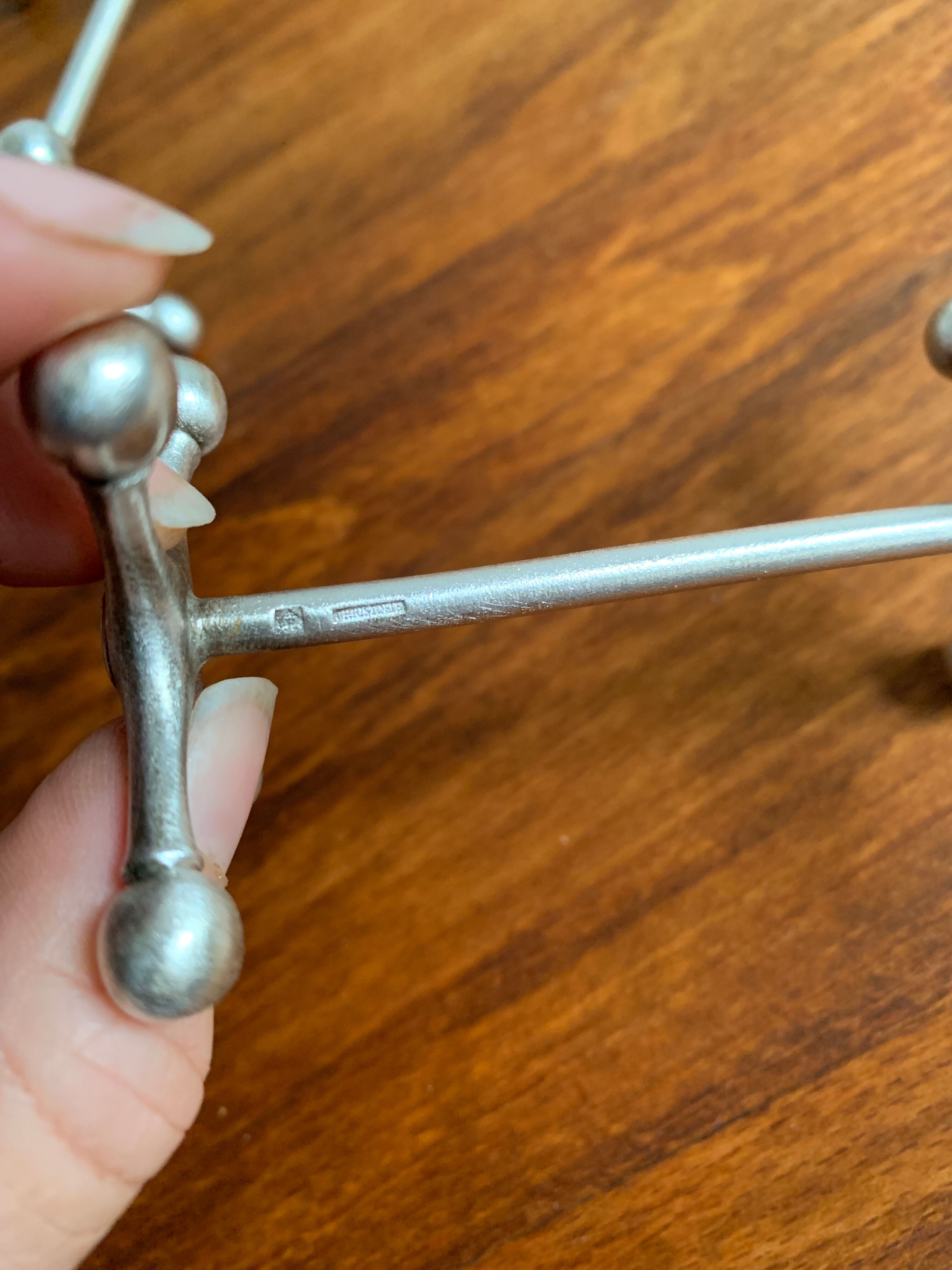 6 portes couteaux Christofle métal argent