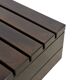 Vintage slatted coffee table design Wenge solid 70s minimalist