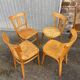 Set of 10 Thonet Fischel bistro chairs mismatched restaurant bentwood bent Brasserie