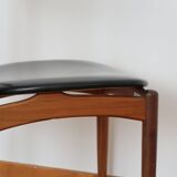 6 chairs skaï teck Bramin made in Denmark