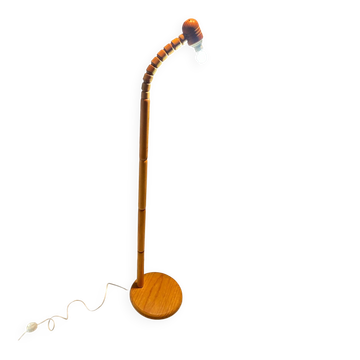Swedish pine floor lamp by Solbackens Svarveri AB, 1970