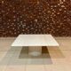 Table basse en travertin de P. A. Giusti et E. Di Rosa pour Up&Up, Italie