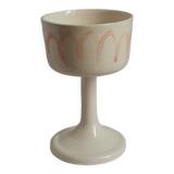 Decorated stemmed cup