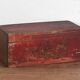 Coffre oriental ancien rouge grenat (vers 1900) #36