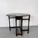 Small antique oak gateleg drop-leaf side table, 1900s