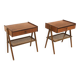 Set de 2 tables de chevets scandinave en teck, Suède, 1960