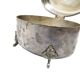 Art Deco sugar bowl, silver-plated brass, Fraget, Poland, 1920s.