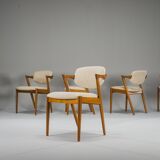 Dining Chairs Model 42 in Teak, Kai Kristiansen for Schou Andersen, 1960s,