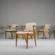 6 chaises en teck modèle 42 par Kai Kristiansen pour Schou Andersen, 1960