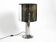 Heavy huge XXL 1970s metal chrome table lamp with metal shade | Heigh 75 cm
