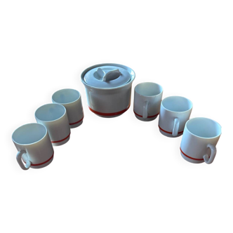 Service à café en porcelaine de Sologne