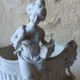 Bouquetière/ Vase Dame à l'oiseau