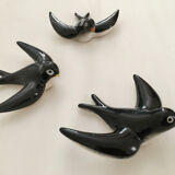 Lot of ceramic swallows