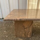 Table basse rose travertin