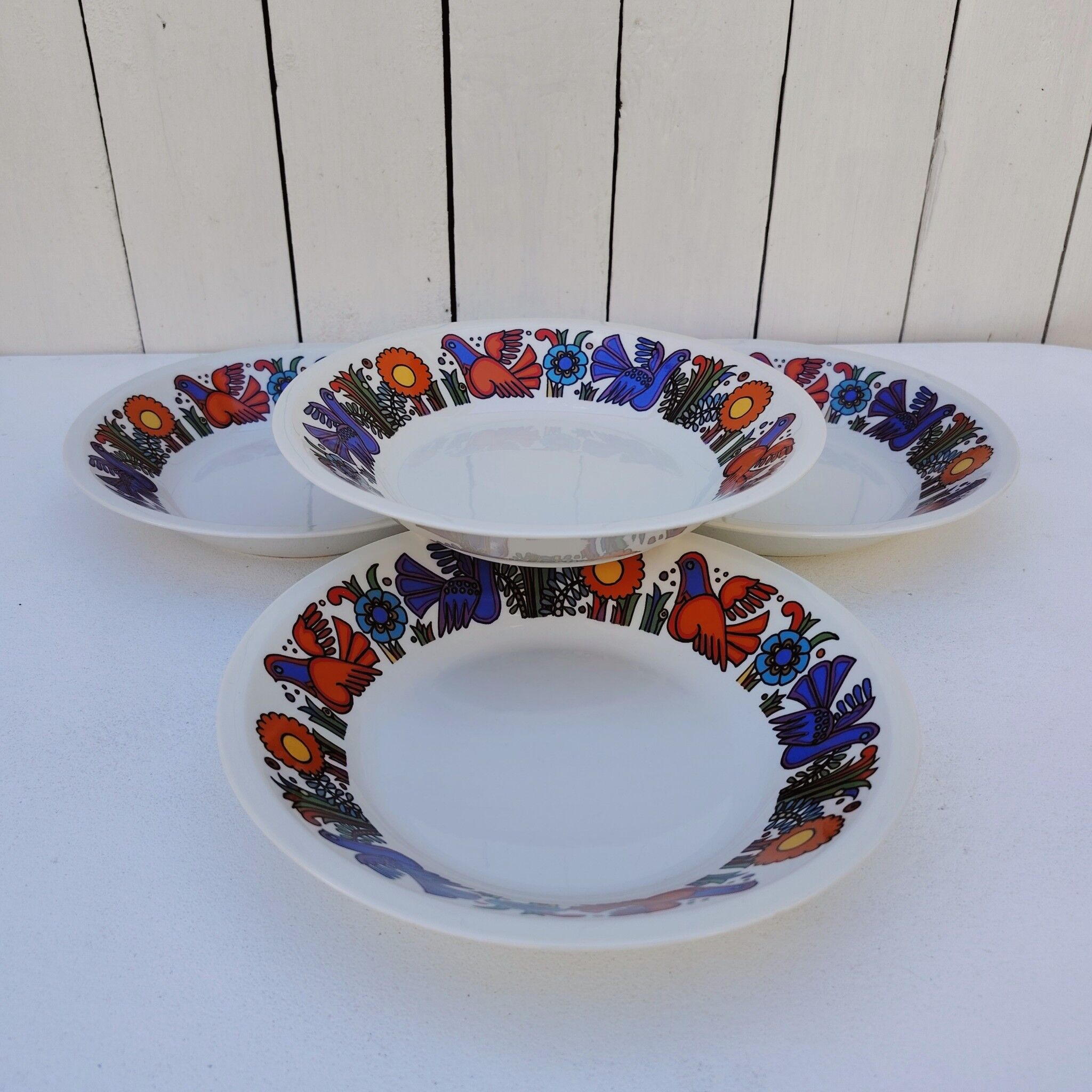 Villeroy & Boch porcelain deep plates, Acapulco