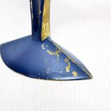 Modernist bronze candle holder