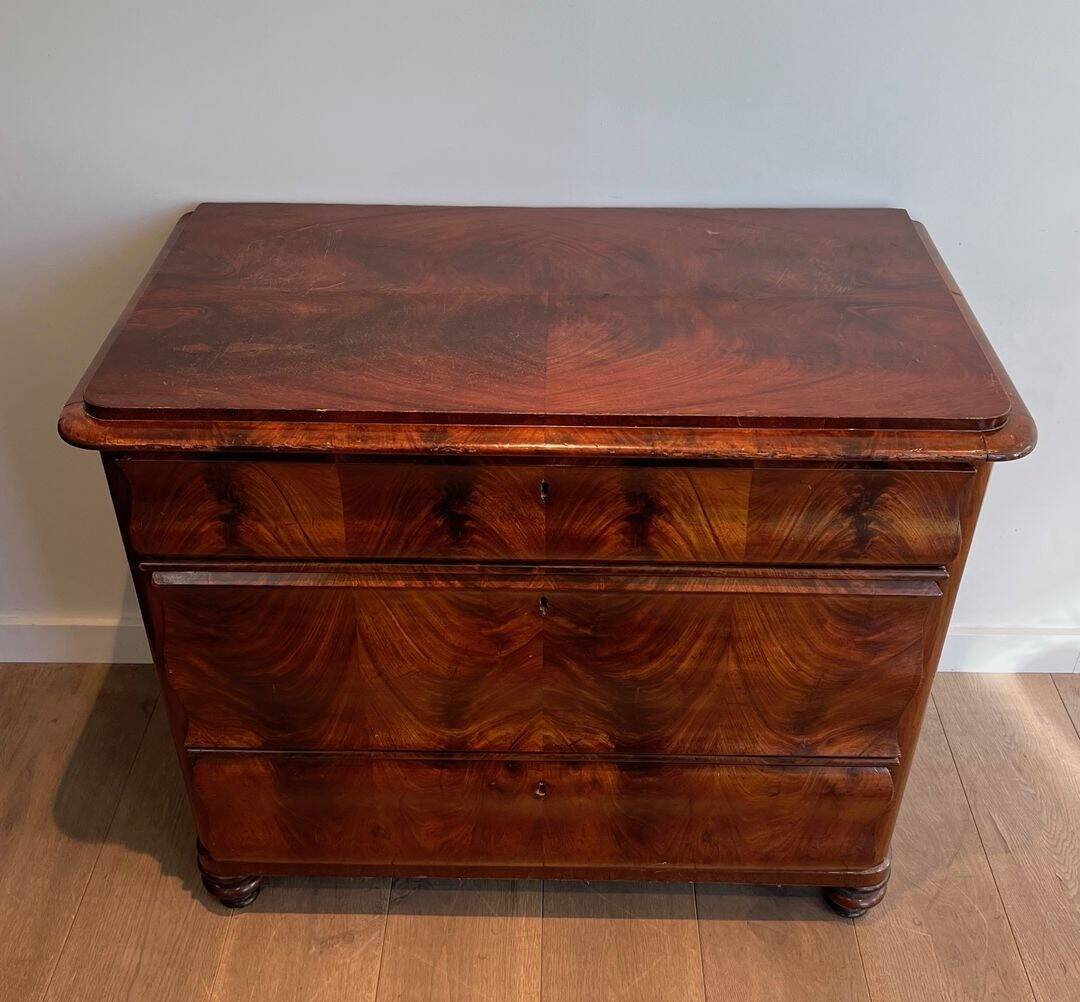 Three-Drawer Mahogany Commode, France, circa 1820