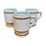 Ensemble de 3 mugs XL en faience blanche